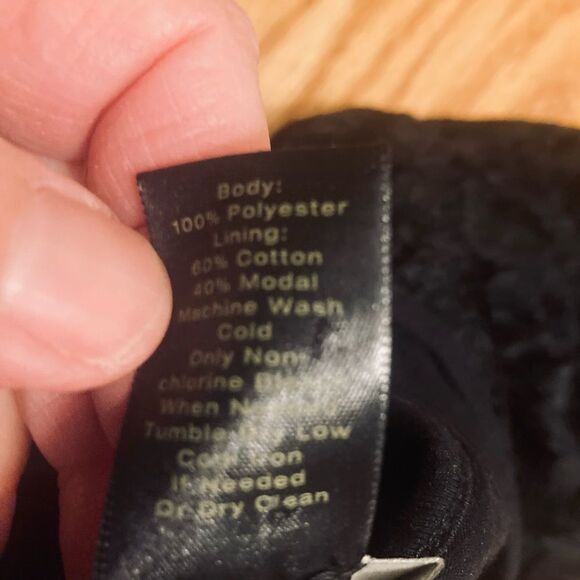 Ann Taylor Black Burnout Tunic - Picture 8 of 11